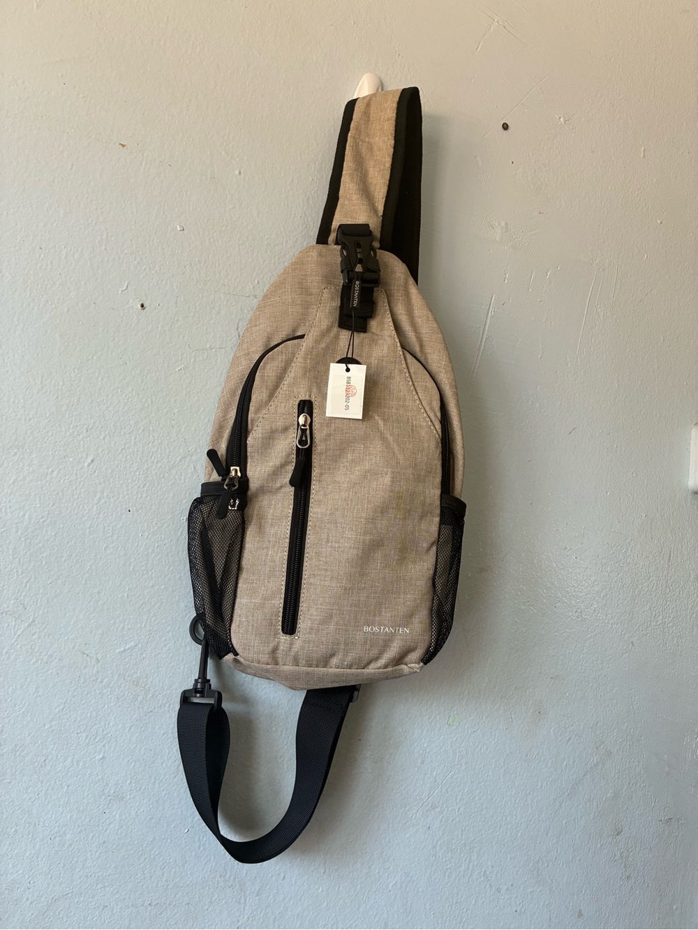Bostanter Beige Sling Bag - Casual Crossbody Belt Pack